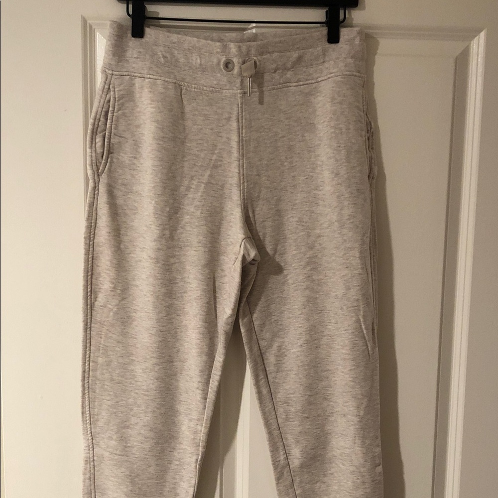 Athleta Light Gray Track Pants